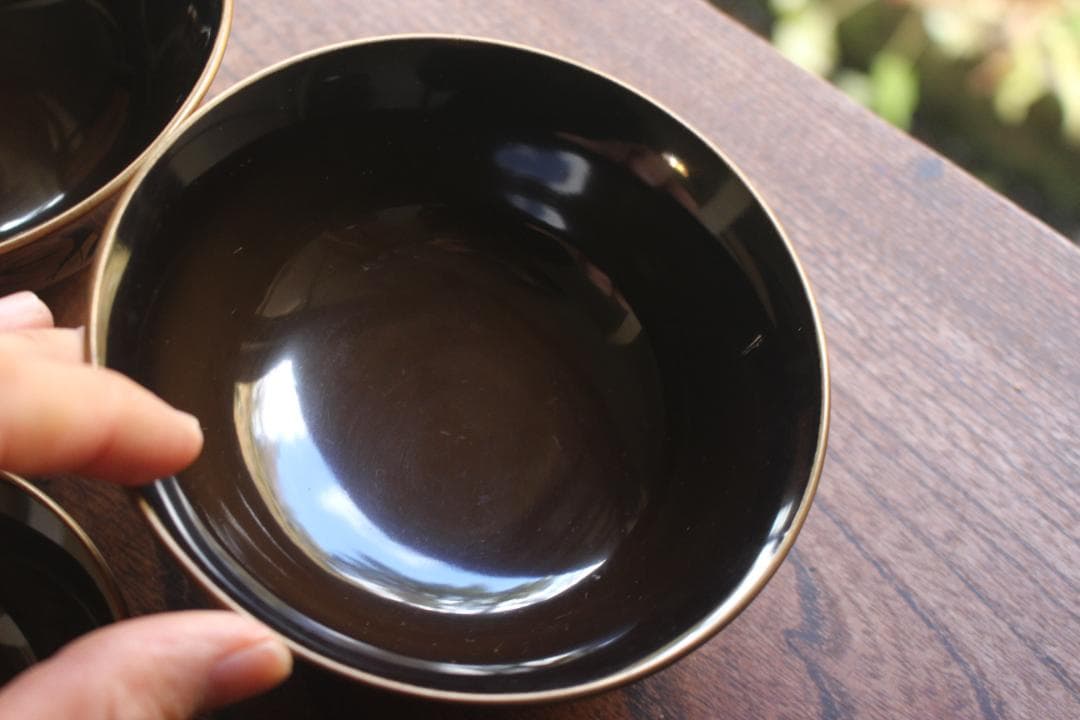 極小傷あり！風情ある千筋糸目に極上桐花蒔絵の映えるお椀2点（検輪島塗懐石椀雑煮椀