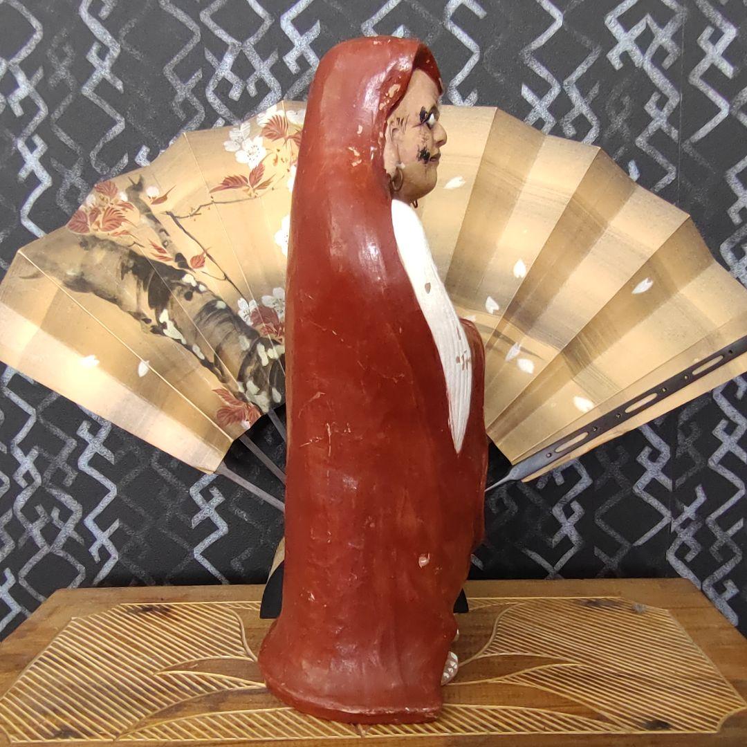 【骨董品 達磨大使】ダルマ 焼物 古美術 置物 アンティーク