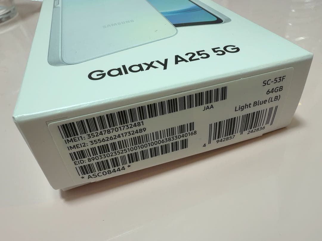 Samsung Galaxy A25 5G ライトブルー 未使用品
