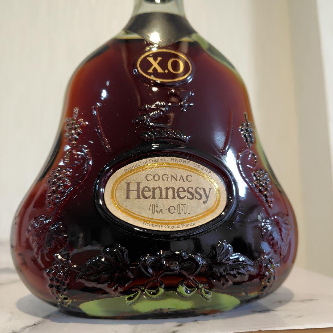 Hennessy XO コニャック　グリーンボトル　金キャップ