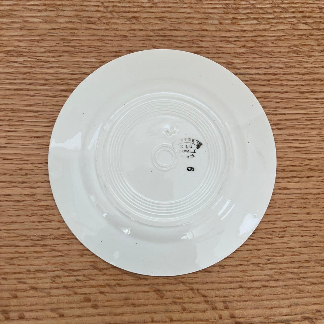 フランスアンティーク プレート 柊 HOUX リュネヴィル K&G 2枚 レア✨