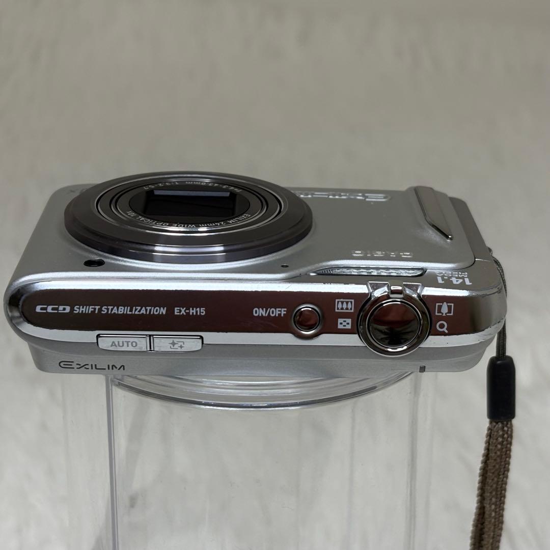 CASIO カメラ　エクシリム　EX-H15 シルバー コンデジ　動作品