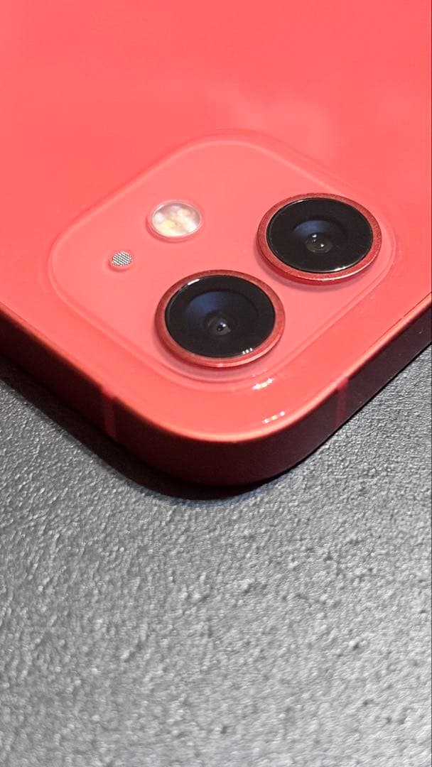 【美品】Apple iPhone 12 レッド 本体 充電ケーブル付