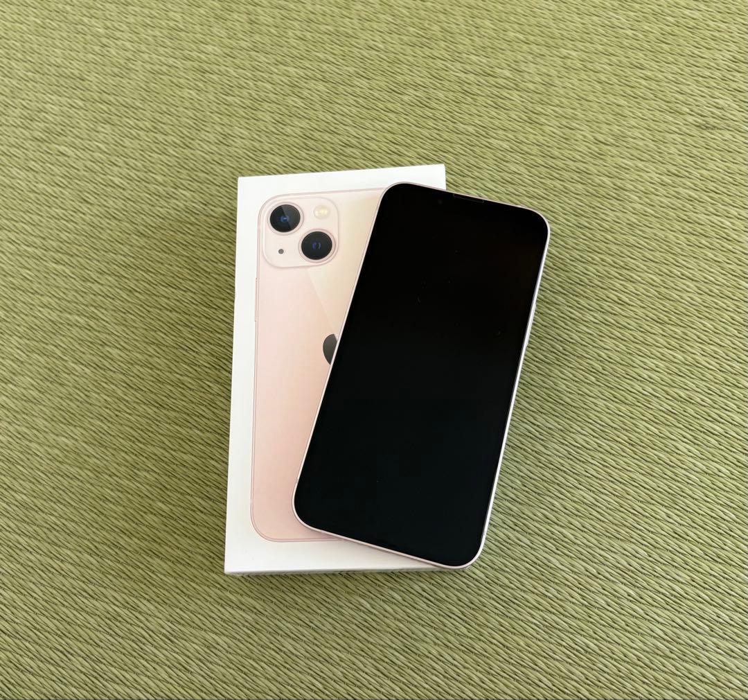 【美品】Apple iPhone 13mini ピンク 本体