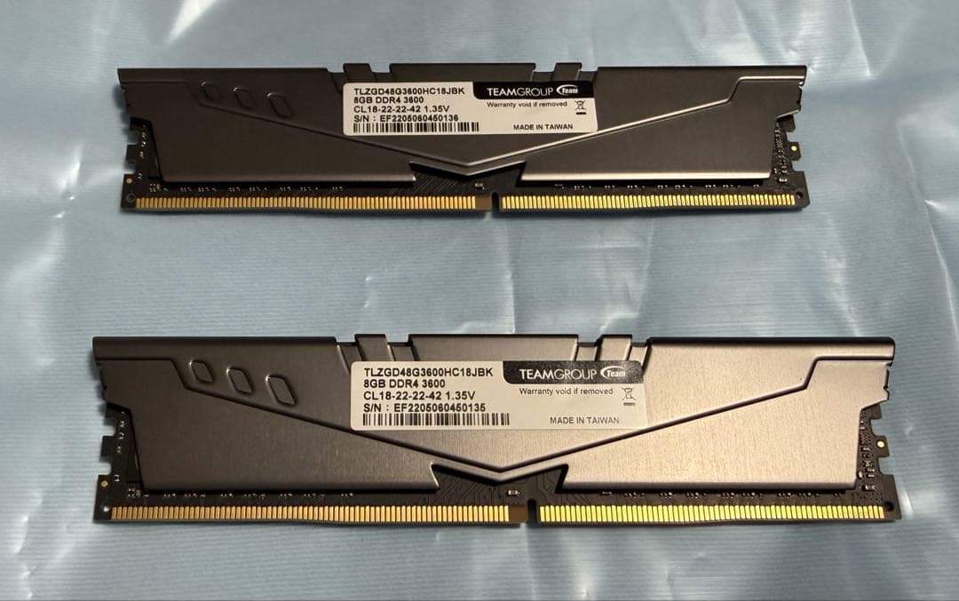 DDR4-3600 16GB（8GB×2）メモリ