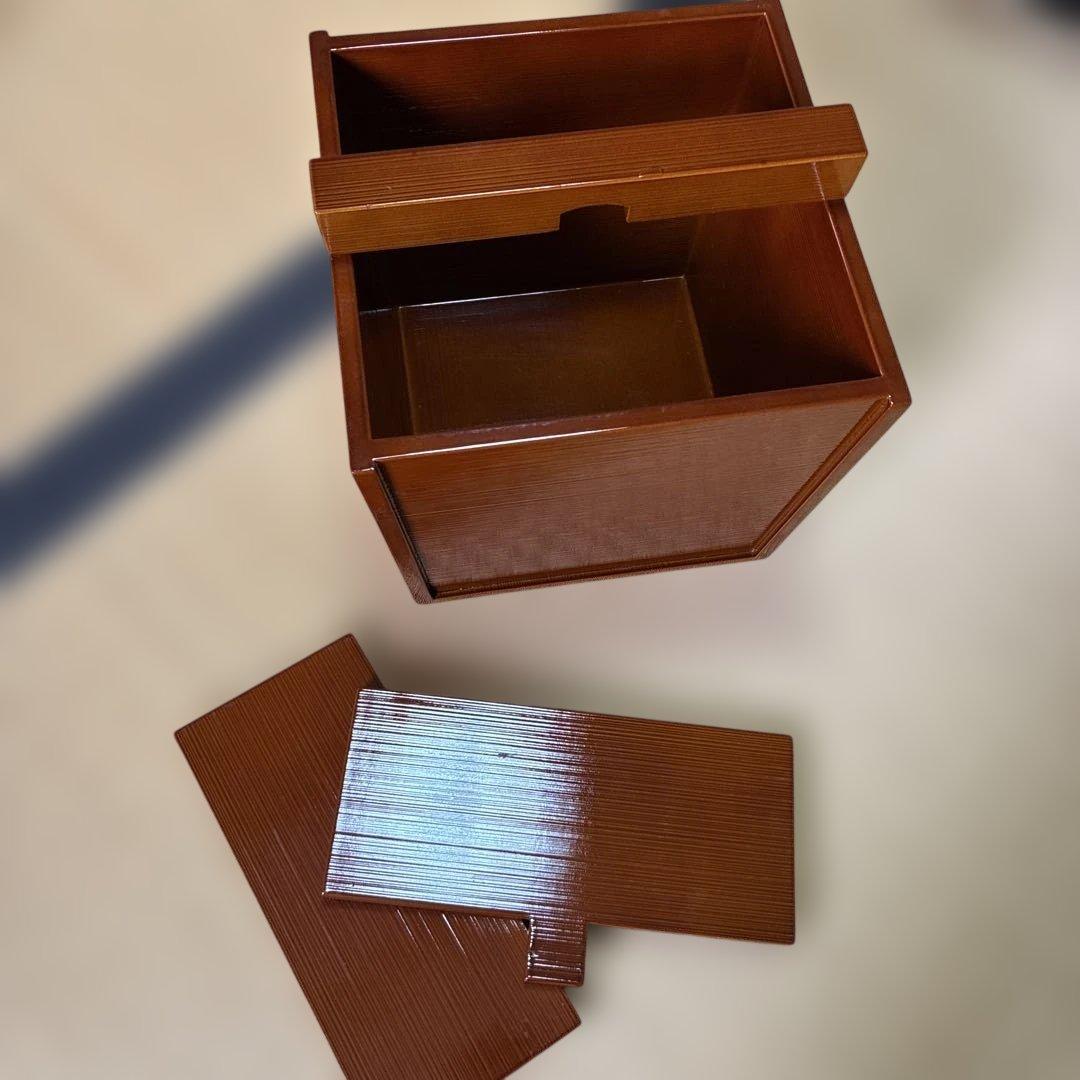 木製 八角形 水差し 茶色