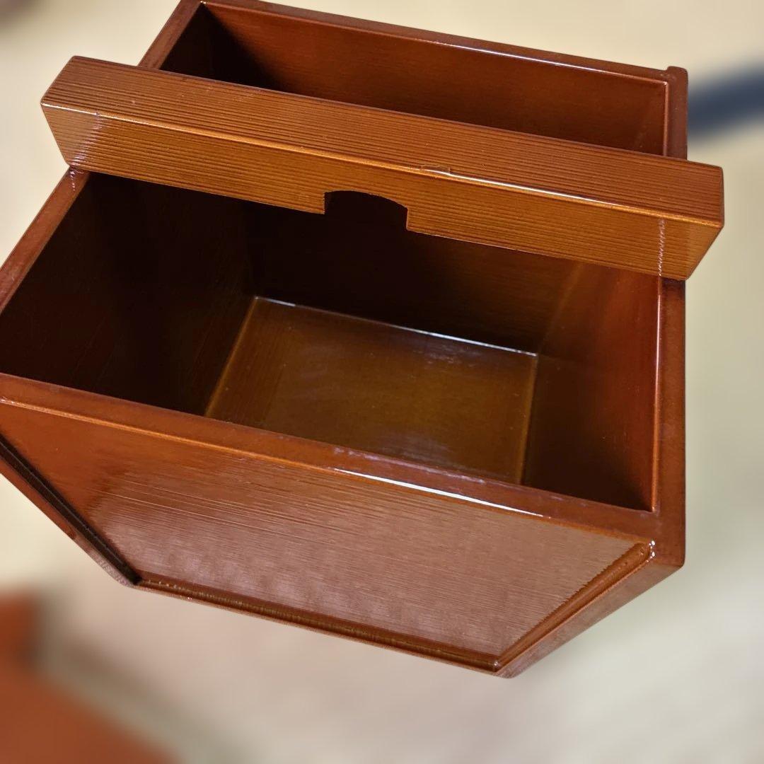 木製 八角形 水差し 茶色