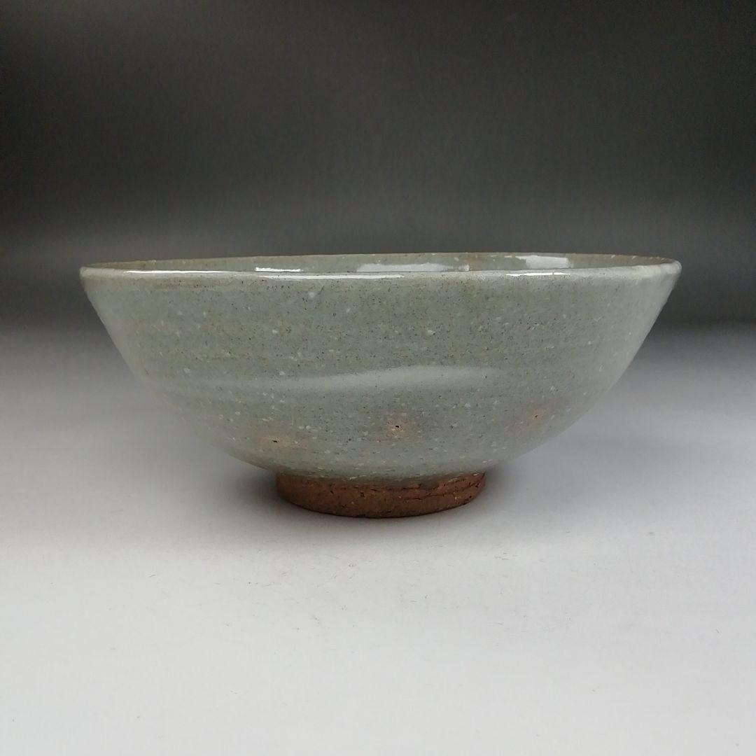 Ｗ２５１　茶碗　『萩焼』『刷毛目　平茶碗』『大山博人 作』　共箱　抹茶碗　茶道具