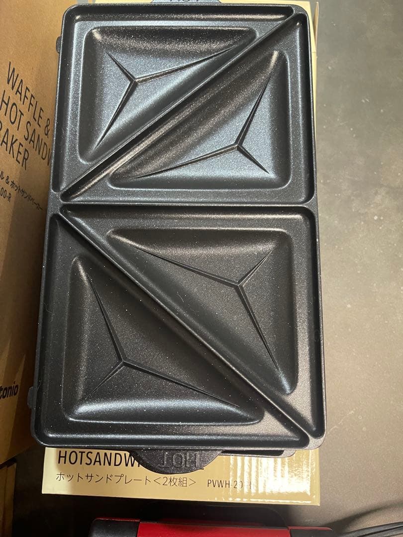 ビタントニオ ワッフル&ホットサンドベーカー VWH-600-R