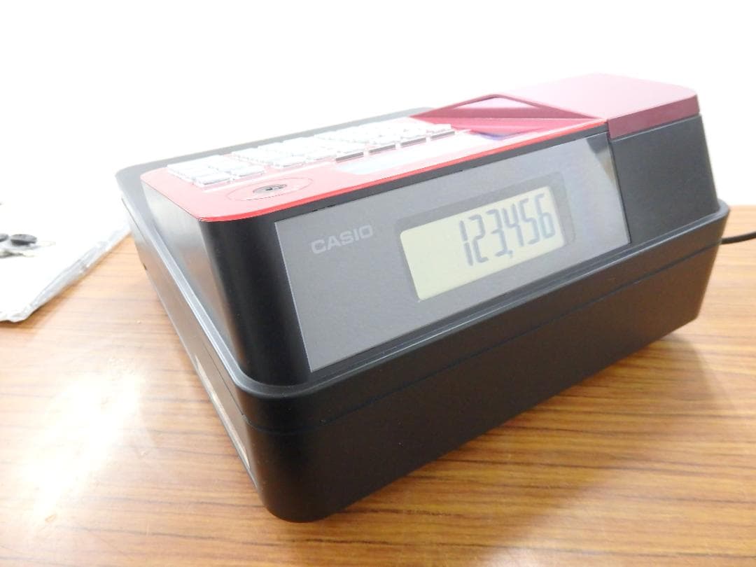 1230 店名設定無料 希少レッド カシオ SR-S200-RD レジスター