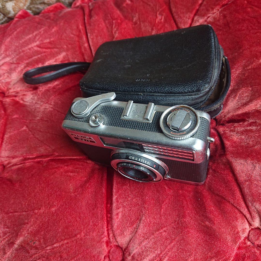 FUJICA H-1 レンジファインダー式カメラ ケース付きブラック