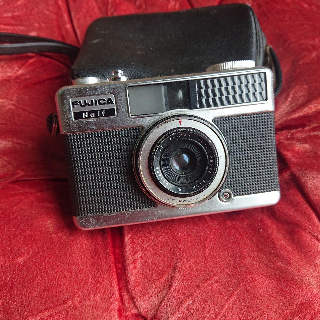 FUJICA H-1 レンジファインダー式カメラ ケース付きブラック