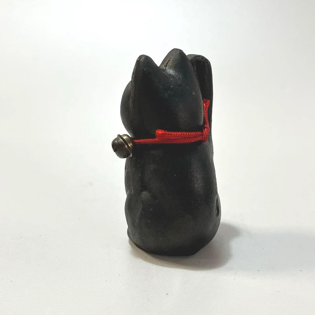 郷土玩具　浅草　今戸焼　招き猫　黒猫　ラッキーキャット　土人形　縁起物　民芸