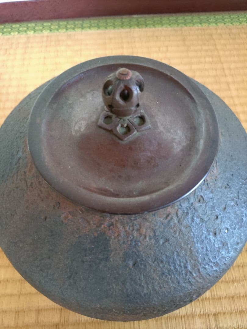 鉄製 黒色 茶釜