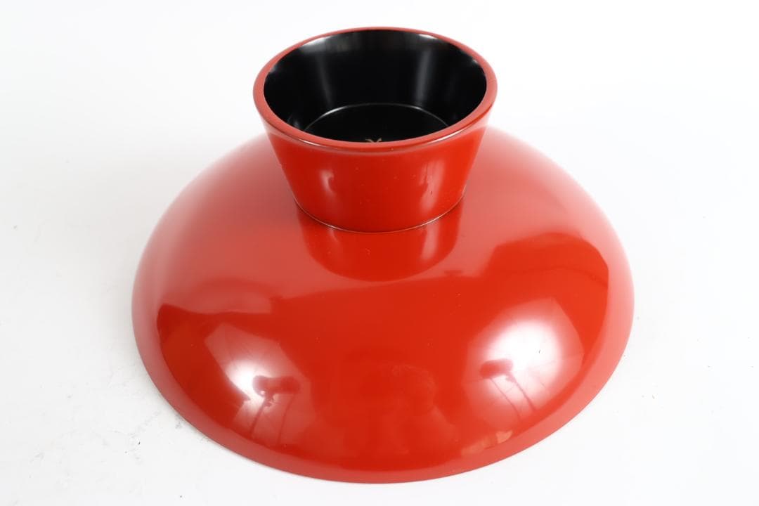 輪島塗 石昌斎 金縁松竹梅朱盃 大 共箱 酒器 漆器