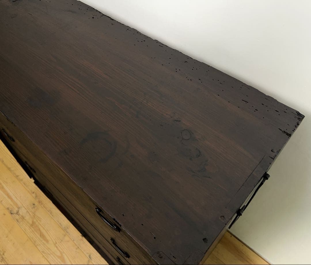 黒　和箪笥　M0　古道具　古家具　和家具　ビンテージ　アンティーク　レトロ