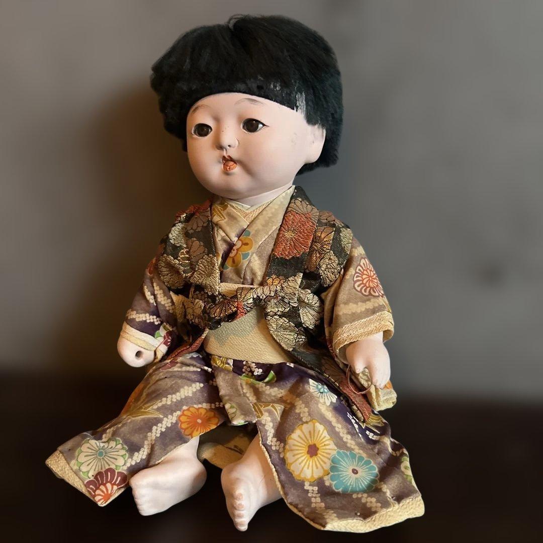 大幅お値下げ‼️陶器製日本人形 和服