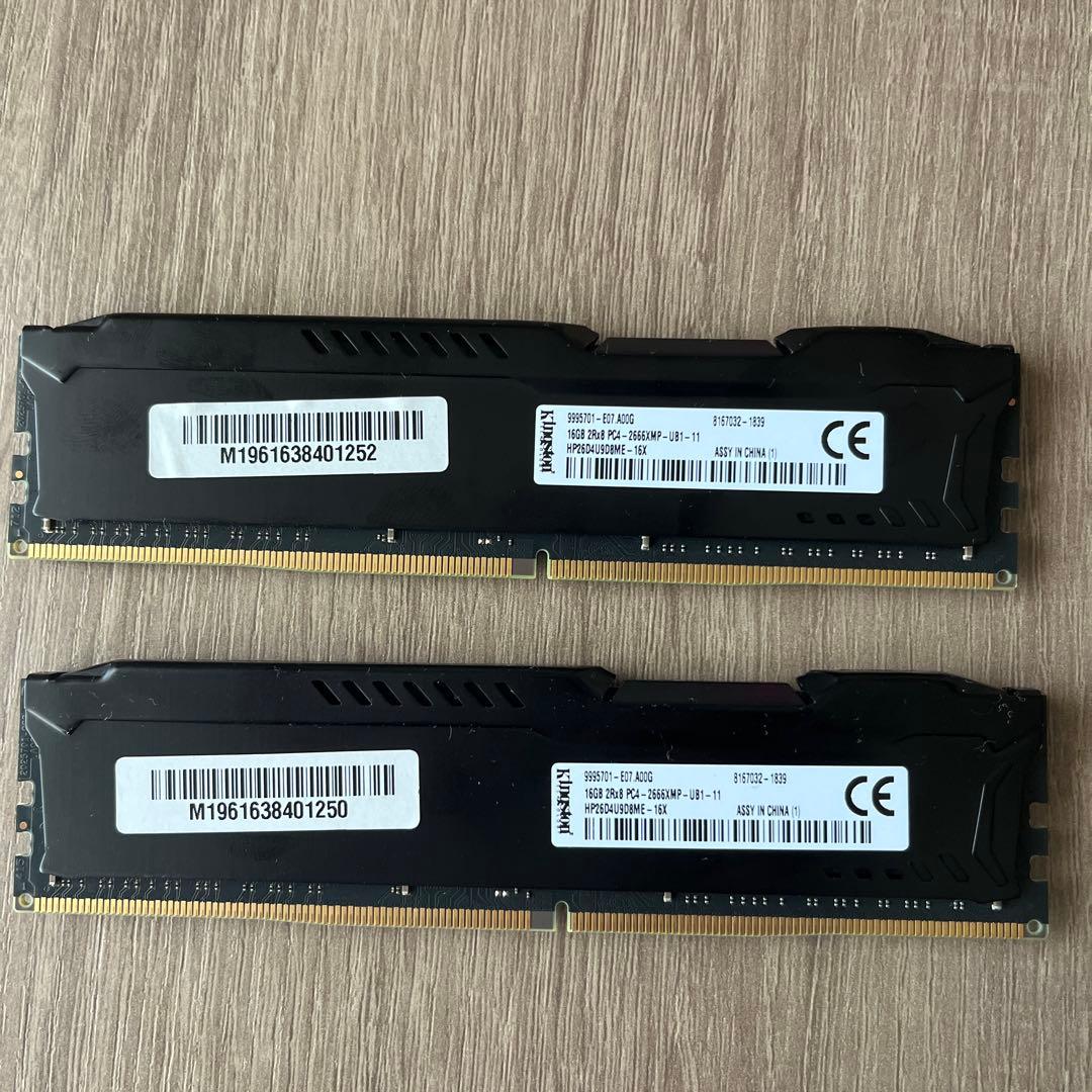 HyperX FURY DDR4 メモリー 16GB×2