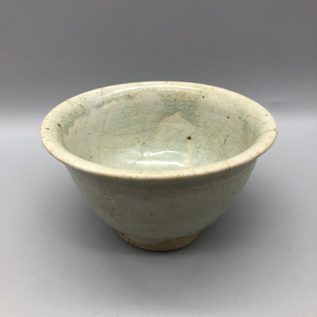 新品未使用木箱入り宋胡録すんころく呂宋ルソン茶碗貫入青磁茶道具