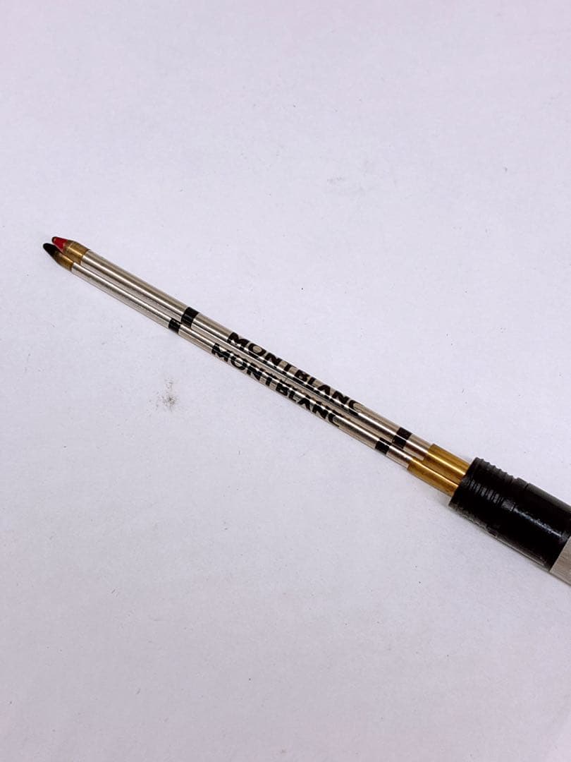 廃盤 モンブラン ２色ボールペン ケース 取説有 MONT BLANC レトロ