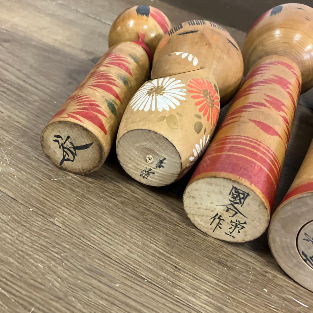 D-3 【11点セット】伝統こけし 昭和レトロ まとめ売り 作家物 銘あり