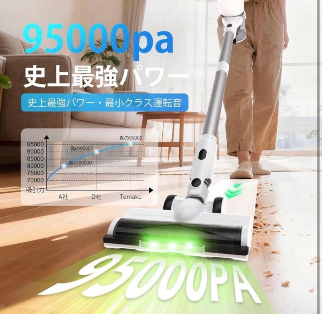 2026年最新掃除機コードレス除菌機能搭載95Kpa真超強力吸引定価19800円