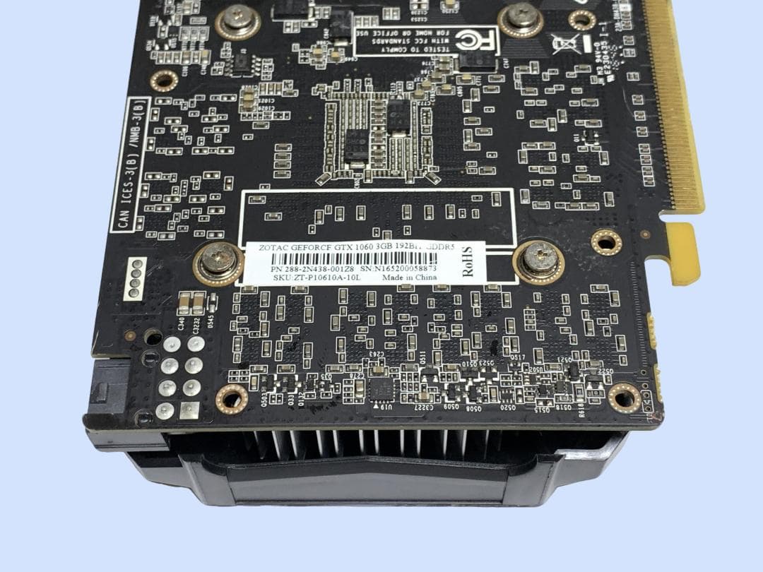 グラフィックボード・グラボ・ビデオカード M9483 Zotac GeForce GTX 1060 GDDR5 3GB