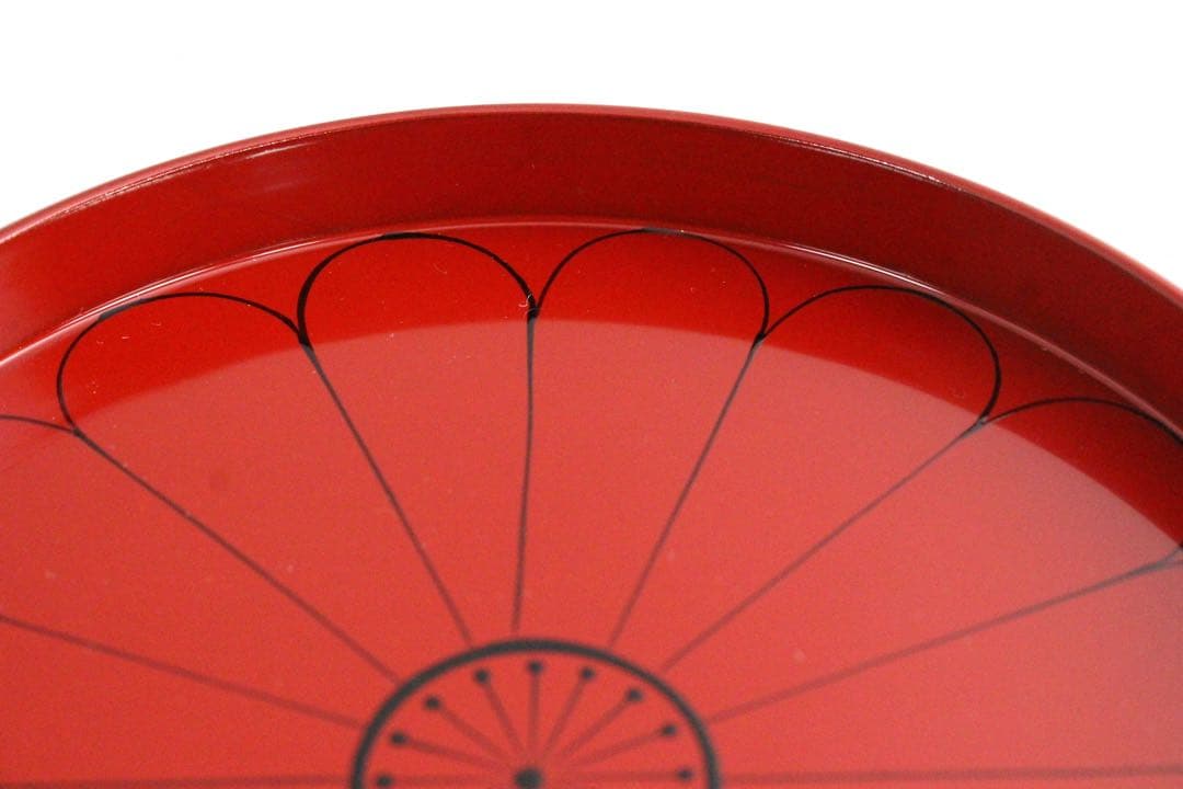 No5297高桑泉斎 造　朽木菊銘々盆　直径15cm 5客　共布/共箱　送料無料