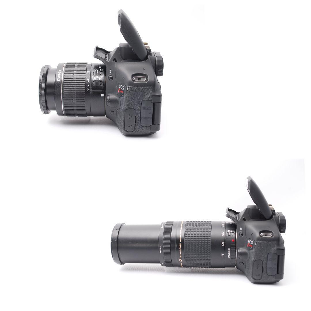 ❤即購入1000円OFF❤ Canon Kiss X5 望遠ズーム ダブルレンズ