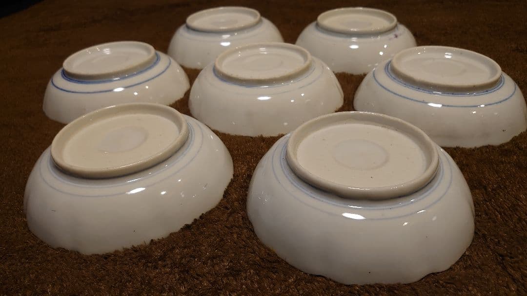 古伊万里　伊万里　なます皿　２種　７客