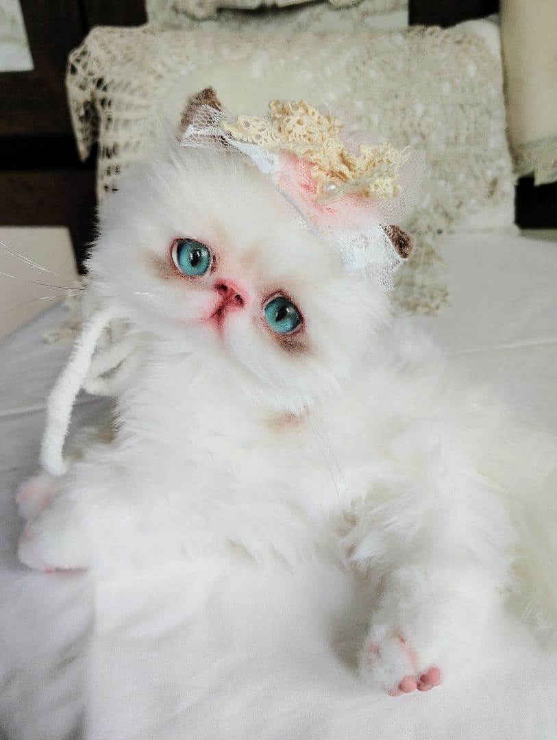 生後１か月♡元気いっぱい♡可愛い子猫ちゃん♡アートドール♡ぬいぐるみ♡