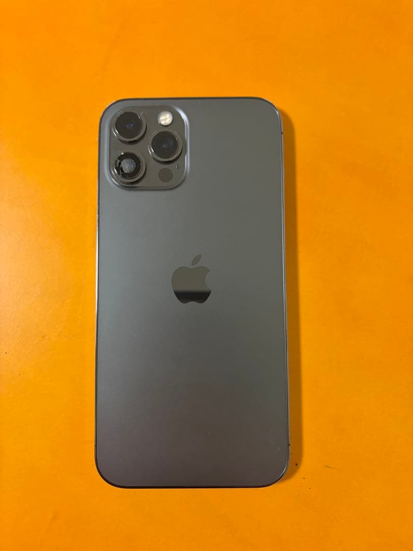 iPhone12proMAX 128GB 画面、カメラにひび割れ有