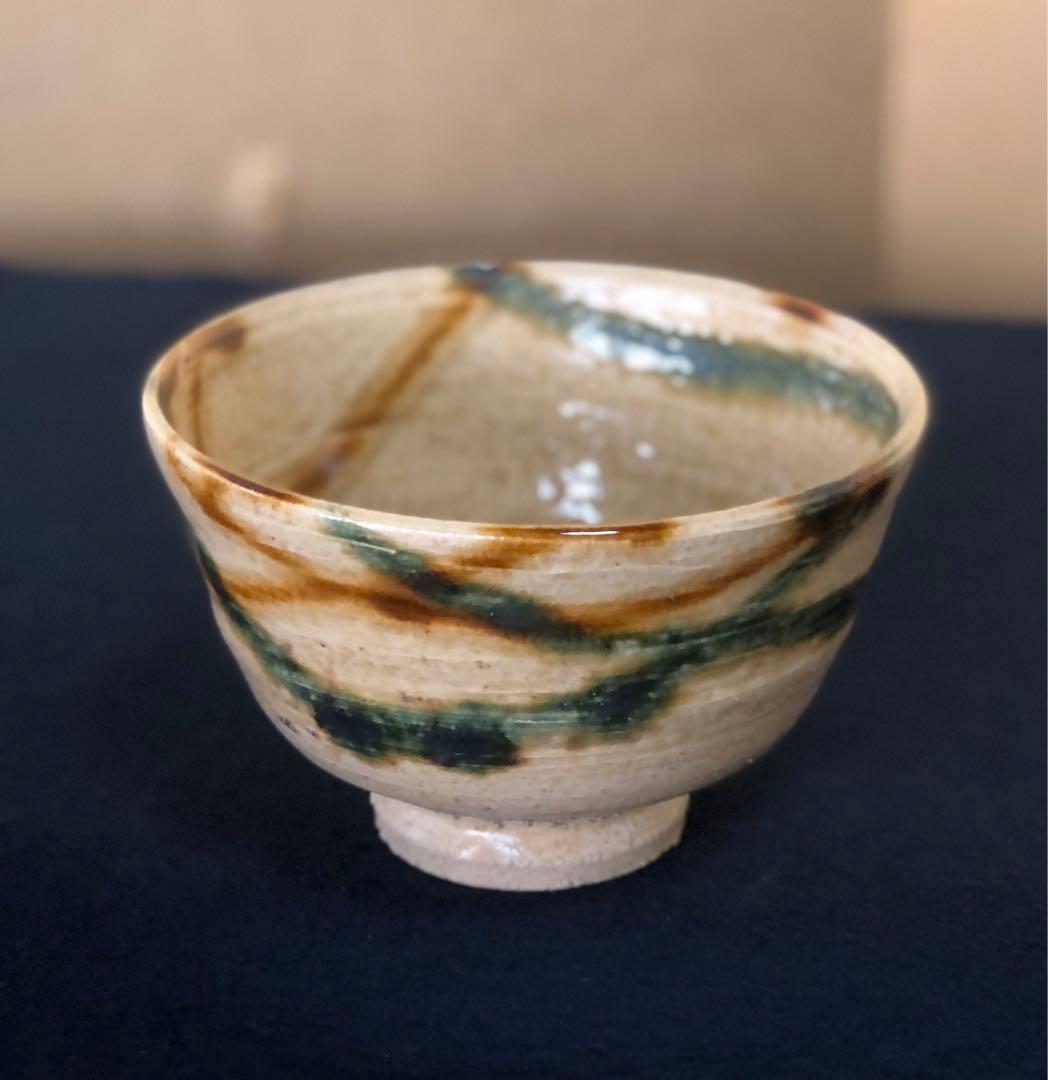 《R》茶道具 瀬戸焼 茶碗 水野双鶴 略歴 共箱　251208お4