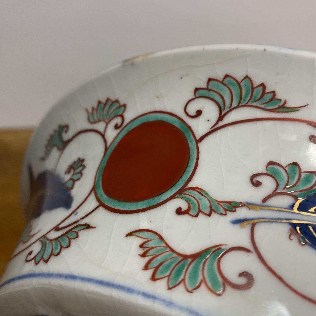 九谷大聖寺献上手伊万里写深鉢