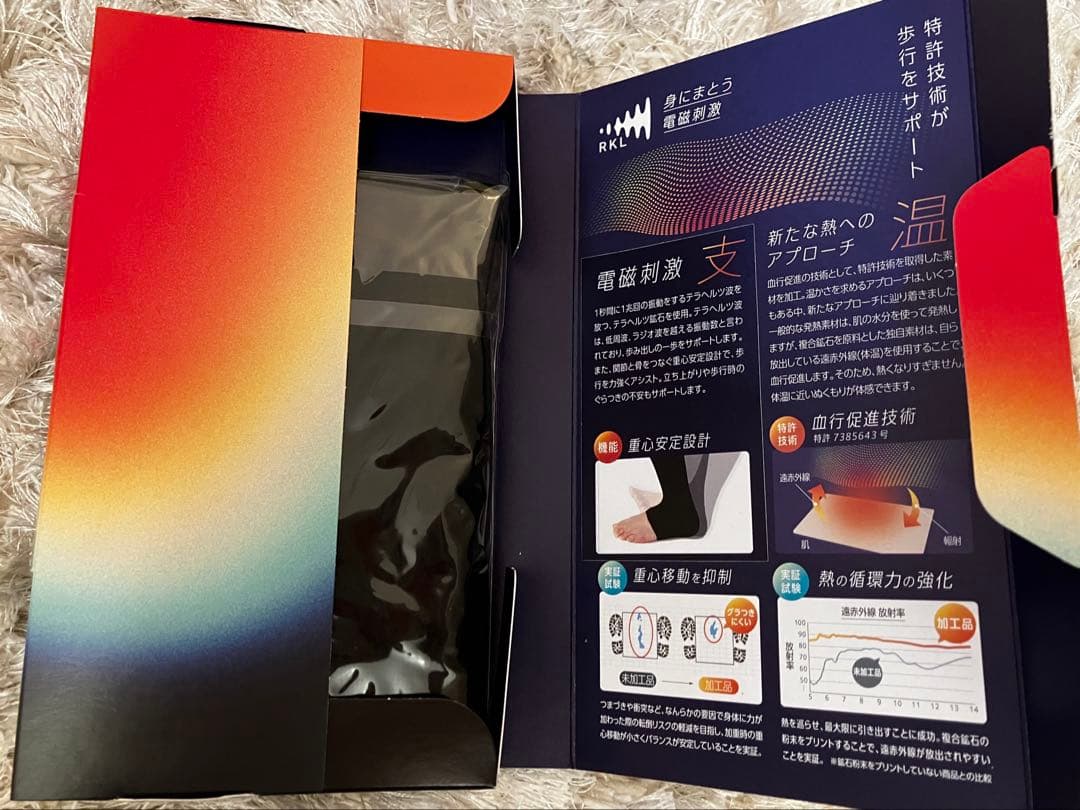 新品 RKL SMOOTH MOVE SUPPORT 膝サポーター　フリーサイズ