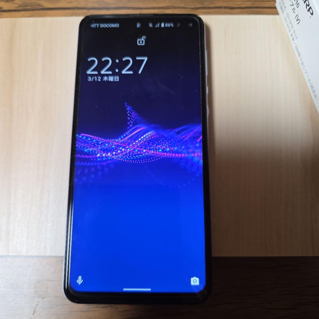 SHARP AQUOS sense4　plusパープル スマートフォン 本体