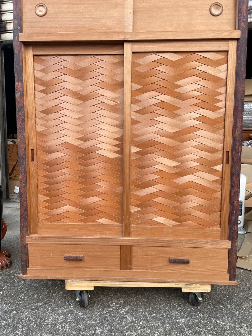 ayaka　伝統工芸 茶道具　置水屋　水屋箪笥　網代引戸　茶箪笥