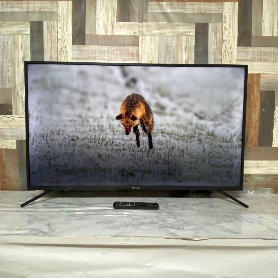 全国送料込❣️ ハイセンス 50V型4K液晶テレビ外付けHDD 裏番組録画対応
