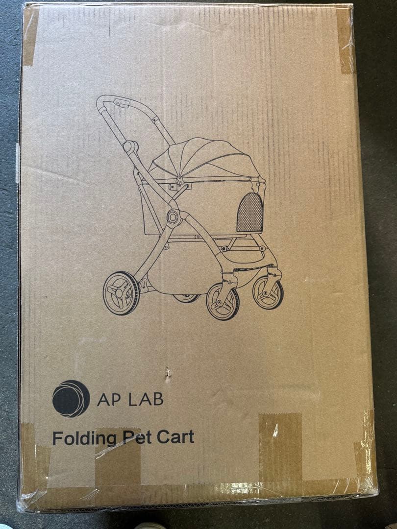 新品 ペットカート サスペンション付き 開閉可能な屋根タイプ 犬用カート