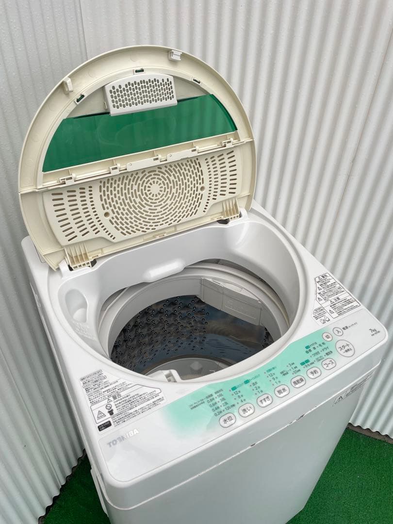 A01 東芝 ピュアホワイト 7kg洗濯機 風乾燥機能付き コンパクト 国産