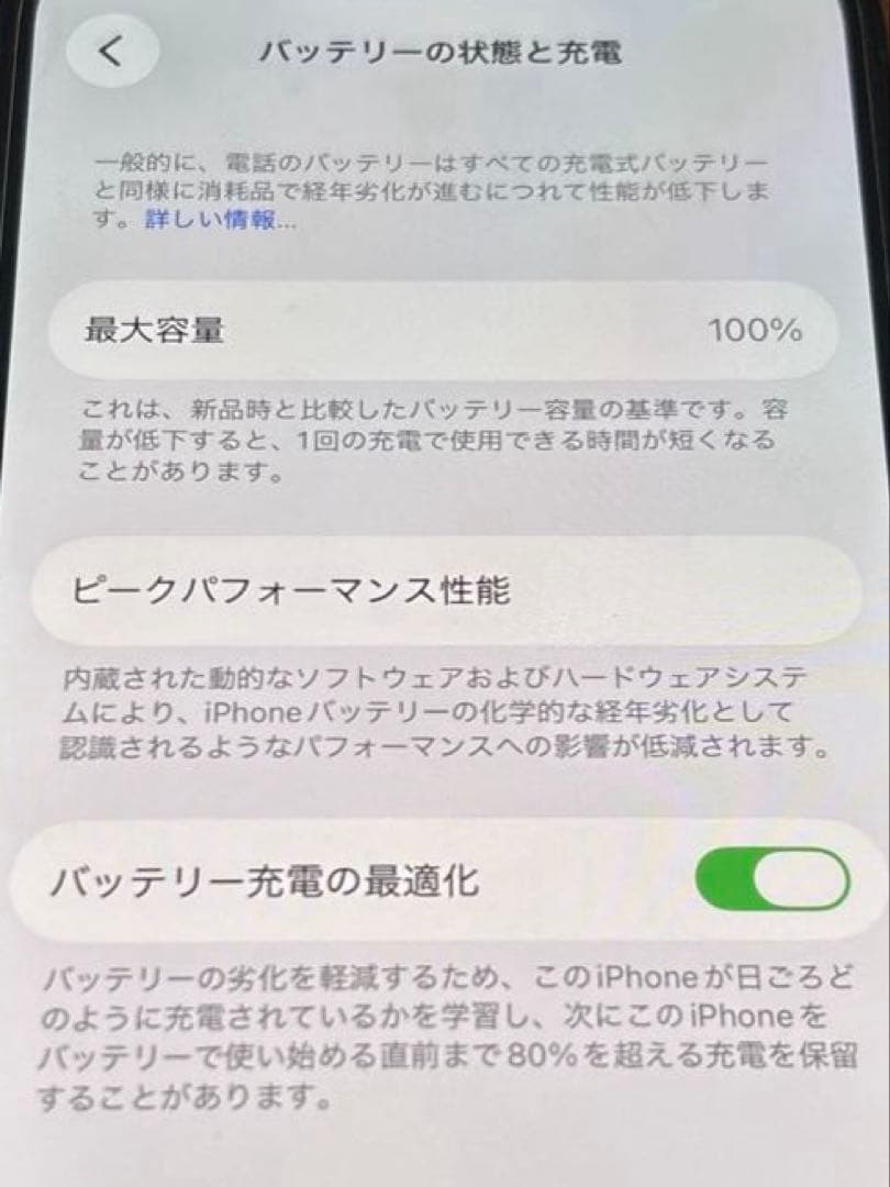 バッテリー100% iPhone 13 Pro