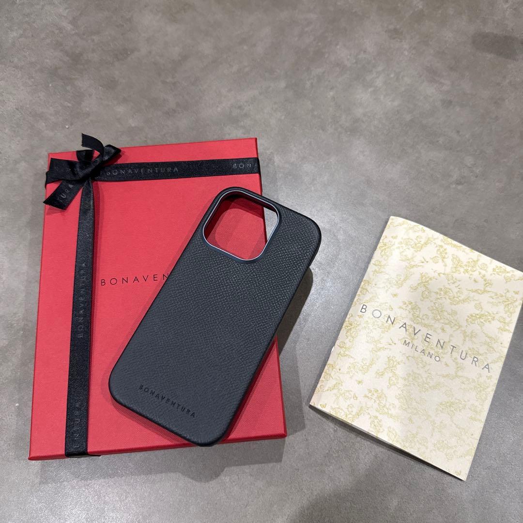 BONAVENTURA レザー iPhone 16PROケース ブラック