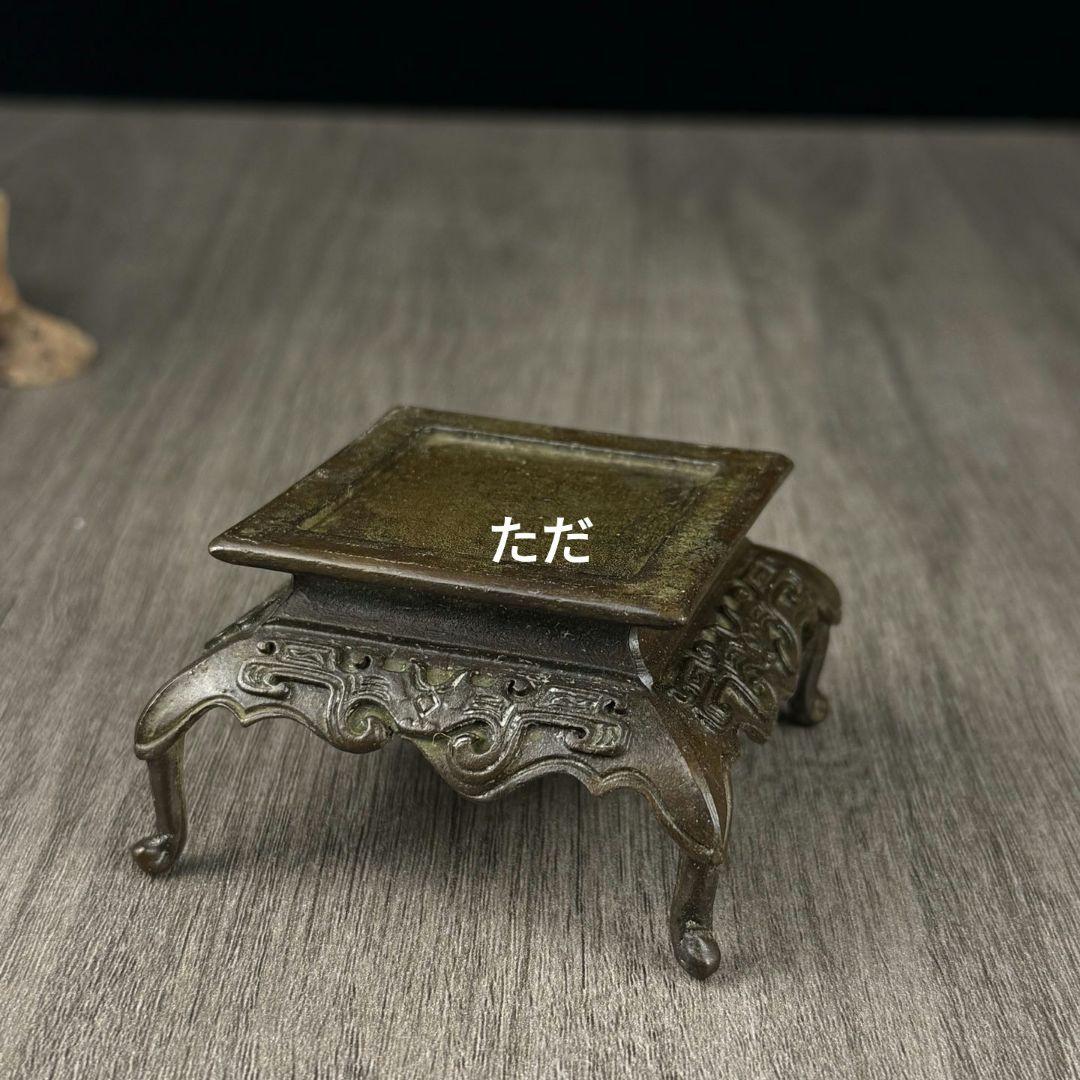 銅器 神獣薫香炉 浮彫麒麟蓋薫炉 獣面香炉 香道具 装飾品 工芸品 置物