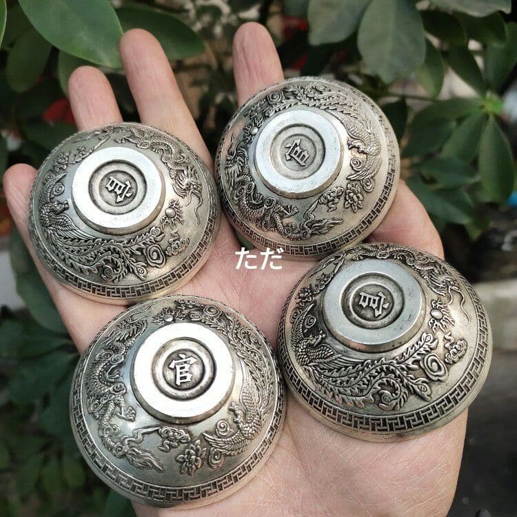 銅 細工 龍鳳碗 茶道具 銅碗 装飾品 工芸品 置物