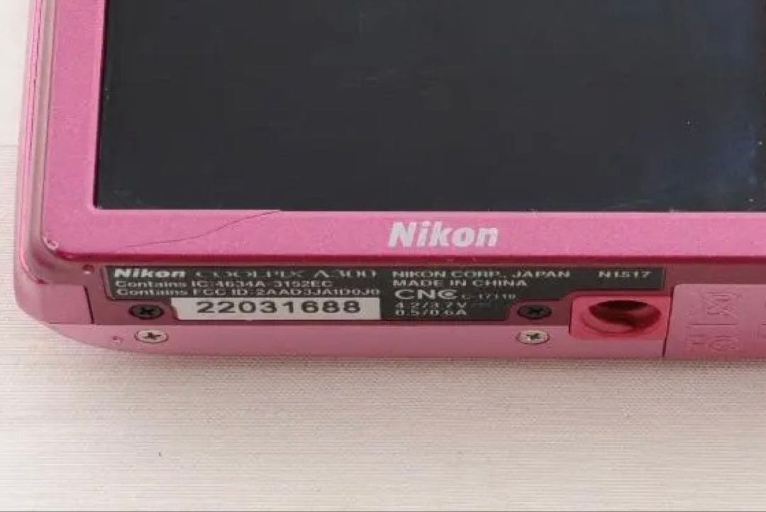 動作確認済✨Nikon COOLPIX A300 ピンク✨スマホ転送　コンデジ