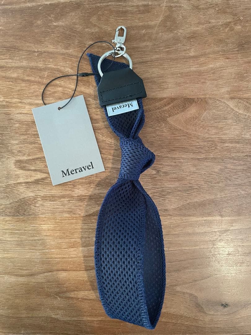 Meravel Bow Mesh Strap　（NAVY)