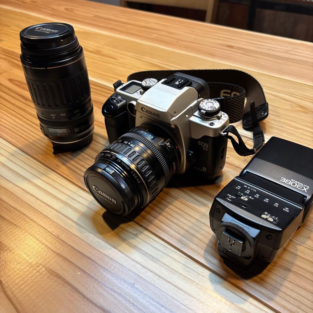 Canon EOS 55 フィルム一眼レフカメラセット
