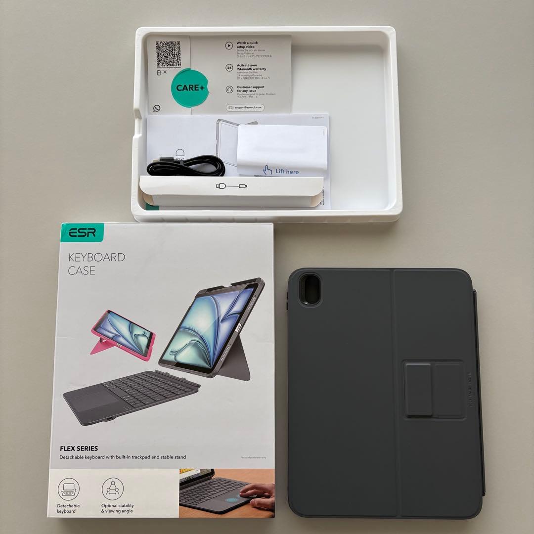 【極美品】ESR iPad マグネット着脱式 Flexキーボードケース（PC化）