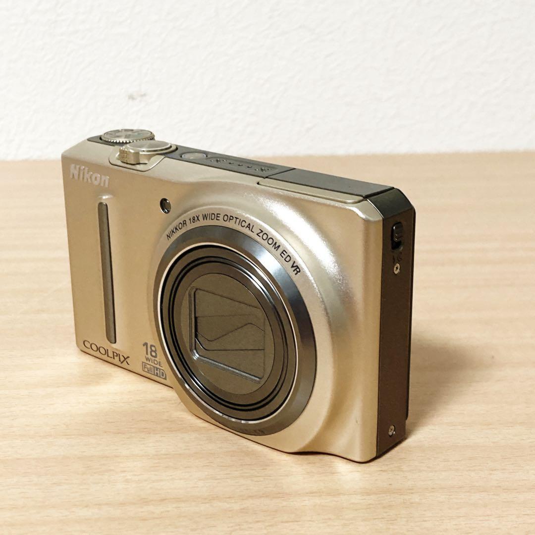 Nikon ニコン COOLPIX S9100 ゴールド　デジカメ　コンデジ