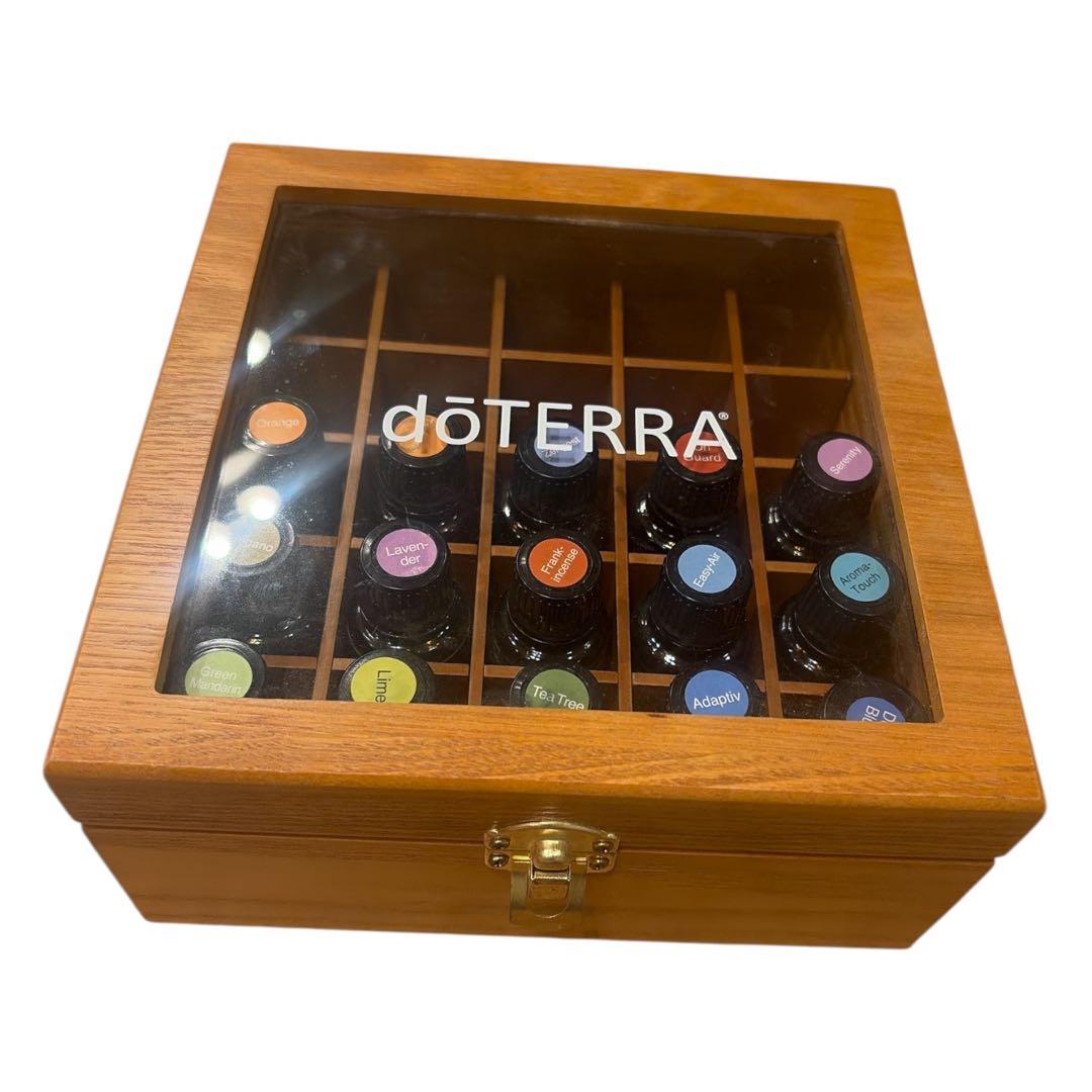ドテラ　doTERRA エッセンシャルオイル　15本　ウッドボックスセット
